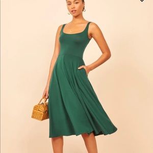Reformation Emerald Dress